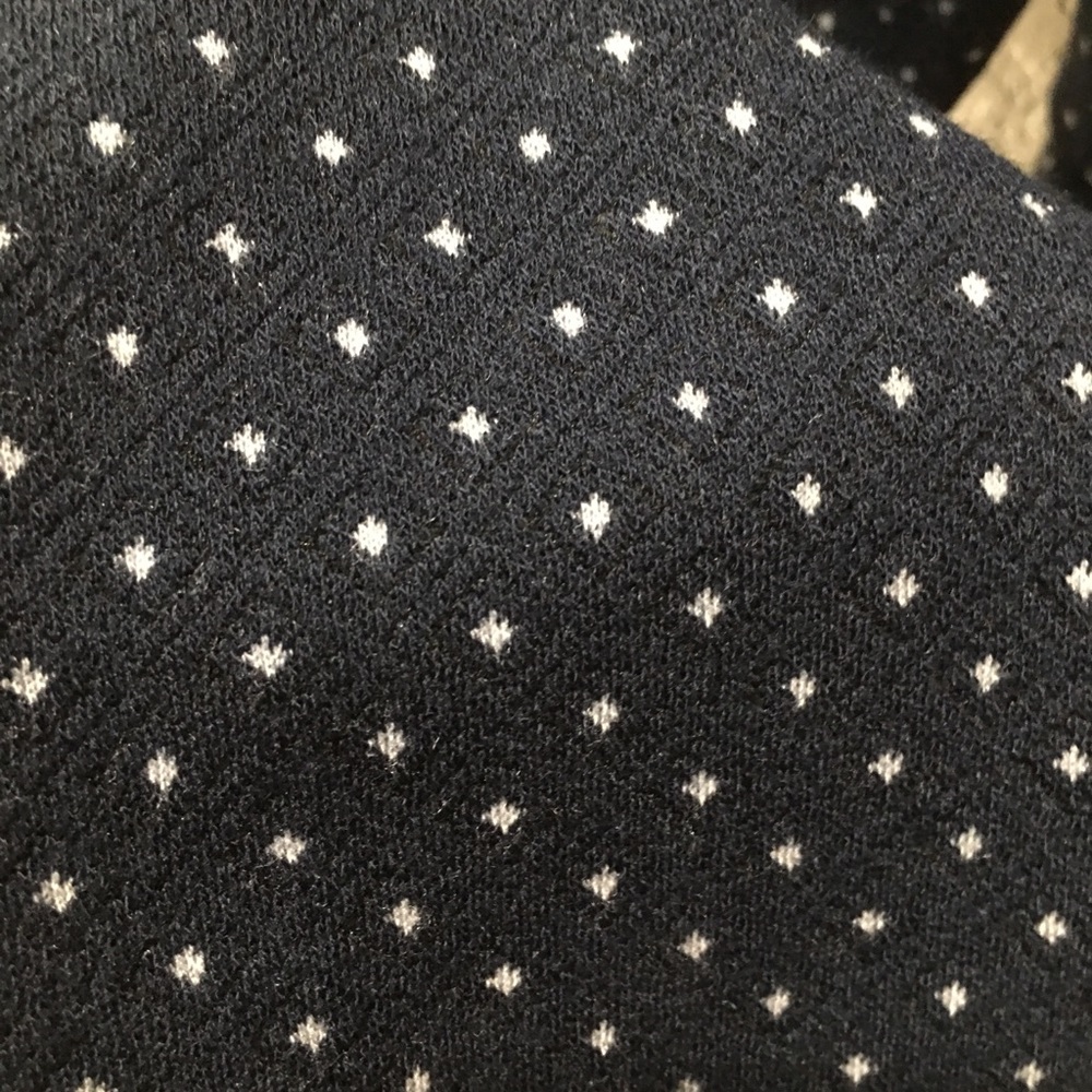 Loft Navy blue polka dot wrap dress - Picture 5 of 5
